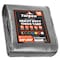 Tarpco Safety Heavy Duty Tarp, 30 ft x 0.5 mm H x 20 ft W, 14 Mil, Silver/Black, Polyethylene TS-101-20X30 - alternate 1